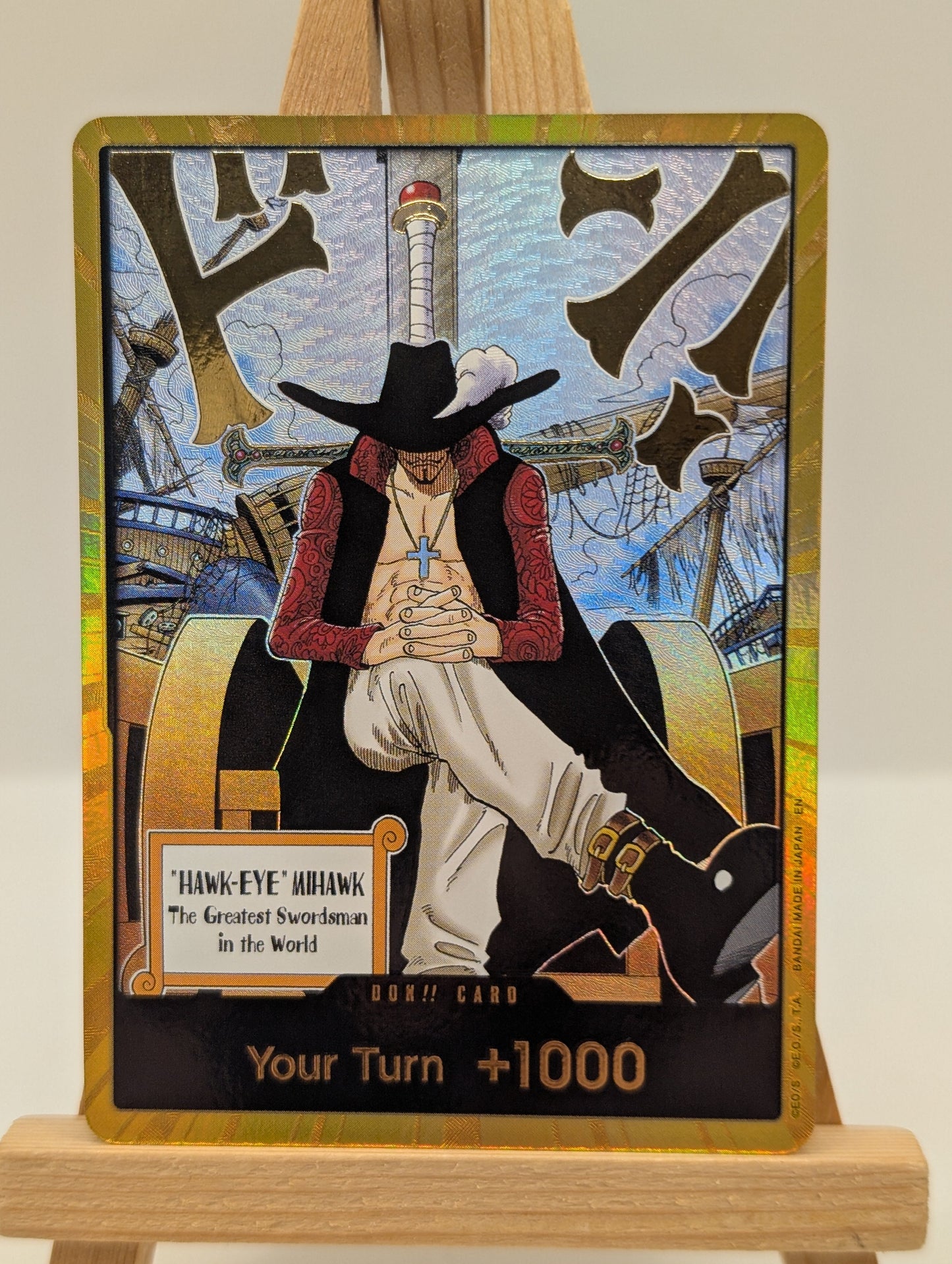 Dracule Mihawk OP14 Gold Don!! Manga	Azure Sea's Seven One Piece Card English FRENLY BRICKS - Open 7 Days