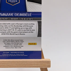 2018 Panini Prizm World Cup #85 Ousmane Dembele Light Blue Lazer #/125 France