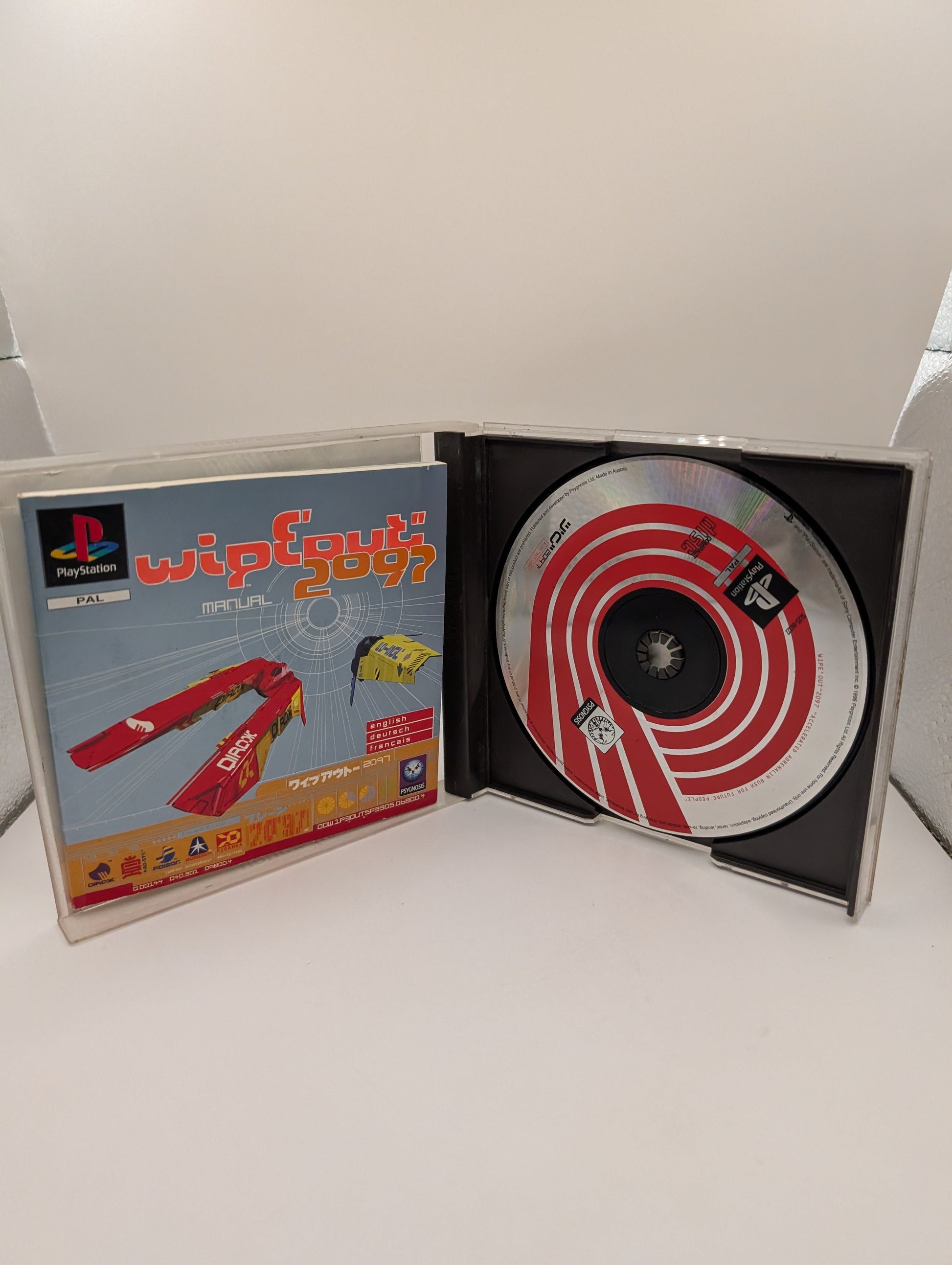 Wipeout 2097 Platinum - Sony Playstation 1 PS1 - Complete CIB PAL FRENLY BRICKS - Open 7 Days