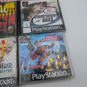 PS1 PlayStation 5x Game Lot Bundle Untested Fishing Cricket More FRENLY BRICKS - Open 7 Days