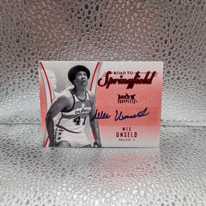 2008-09 Hot Prospects Fleer Wes Unseld Road to Springfield 5/5 Autograph FRENLY BRICKS - Open 7 Days
