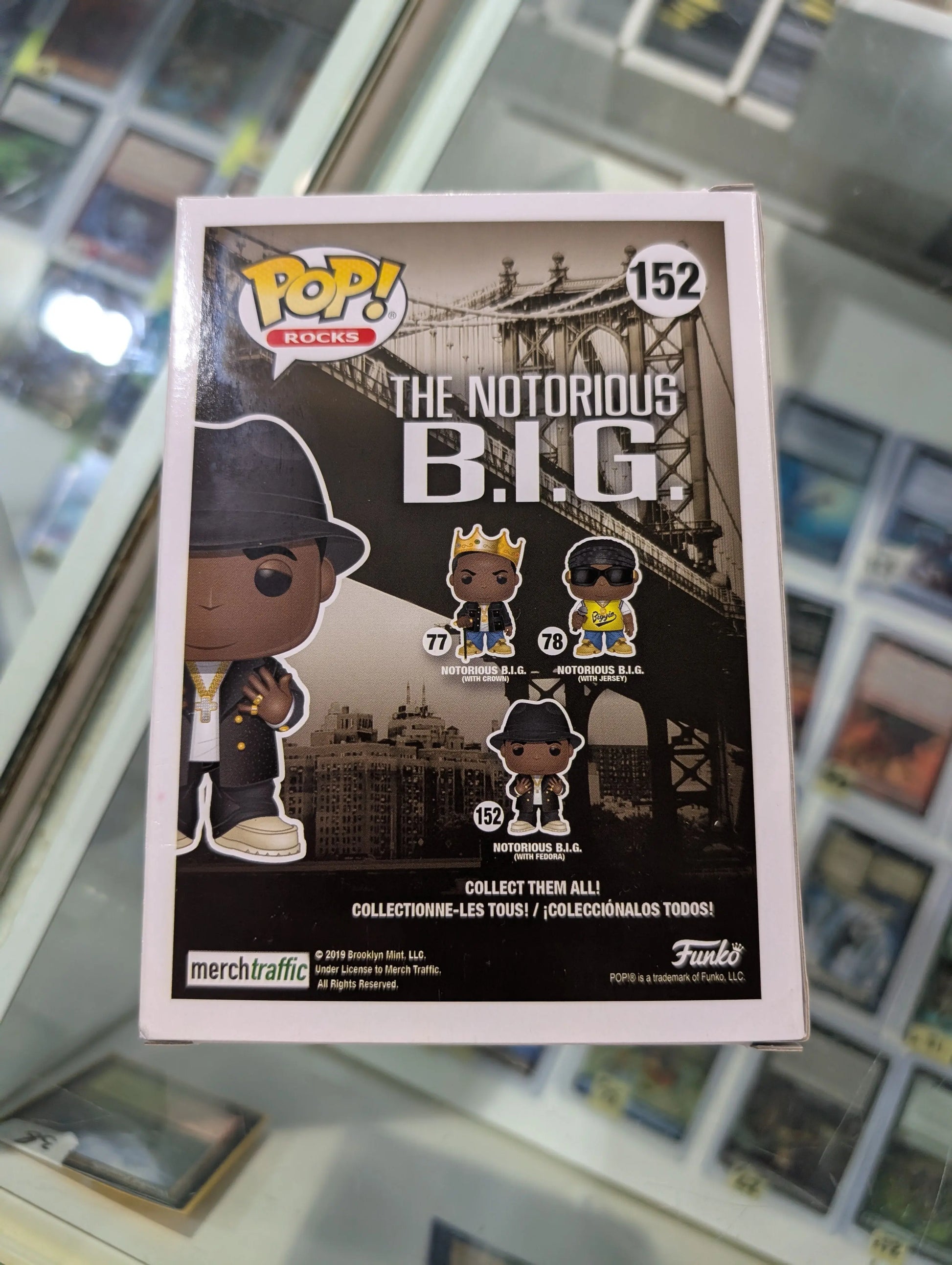 Funko POP! Rocks - Biggie Smalls Vinyl Figure - NOTORIOUS B.I.G. w/ Fedora #152 FRENLY BRICKS - Open 7 Days