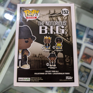Funko POP! Rocks - Biggie Smalls Vinyl Figure - NOTORIOUS B.I.G. w/ Fedora #152 FRENLY BRICKS - Open 7 Days