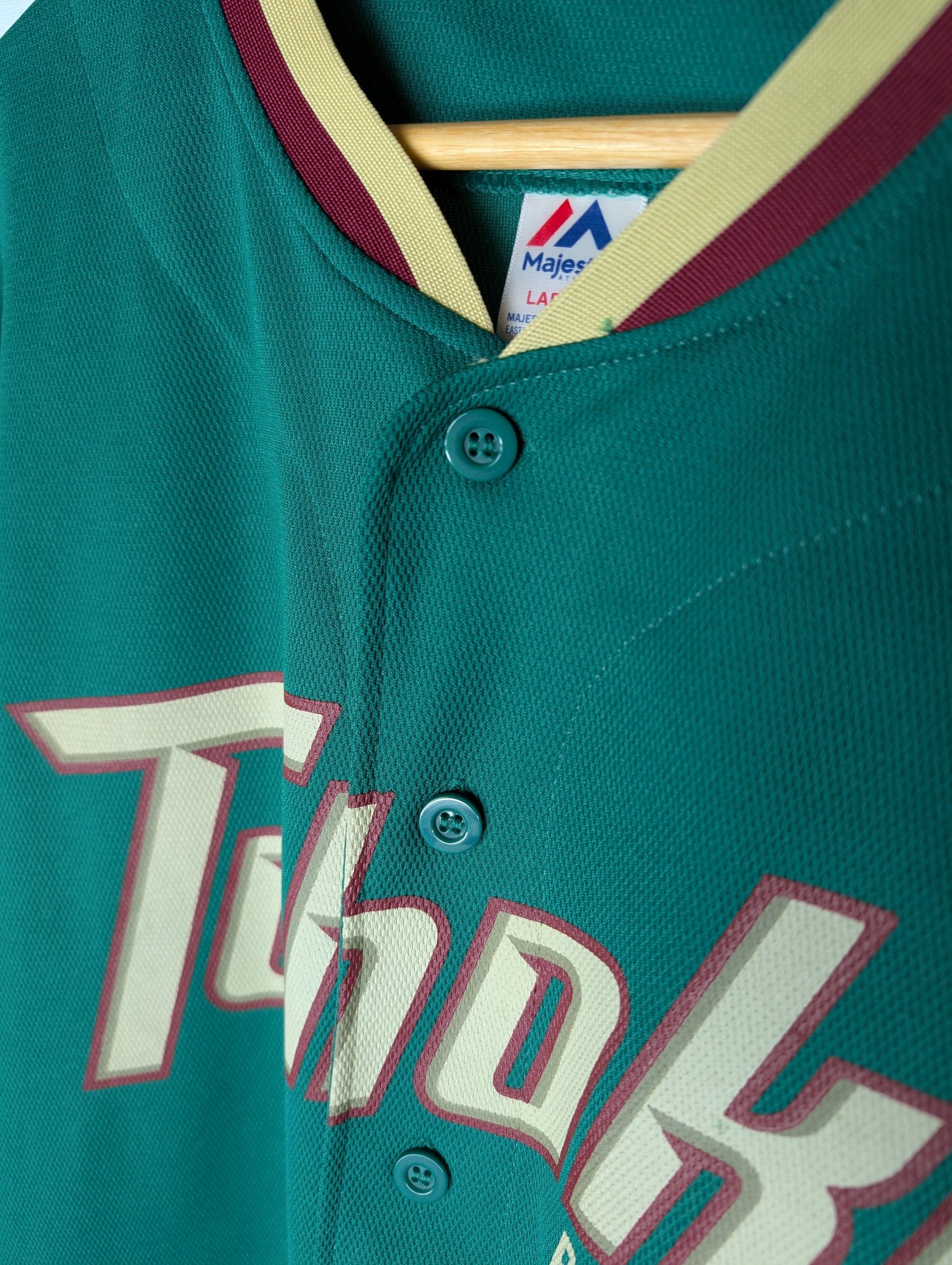 Nippon Baseball Tohoku Rakuten "Matsui #7" Greens Jersey Fuji Sponsor Large