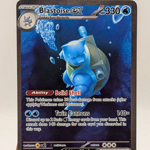 Pokémon TCG Blastoise ex Scarlet & Violet-151 200/165 Holo Special Illustration FRENLY BRICKS - Open 7 Days