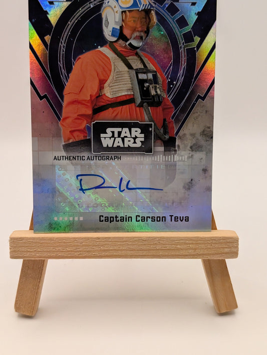 2022 Star Wars Signature Series Paul Sun-Hyung Lee Captain Carson Teva Auto FRENLY BRICKS - Open 7 Days