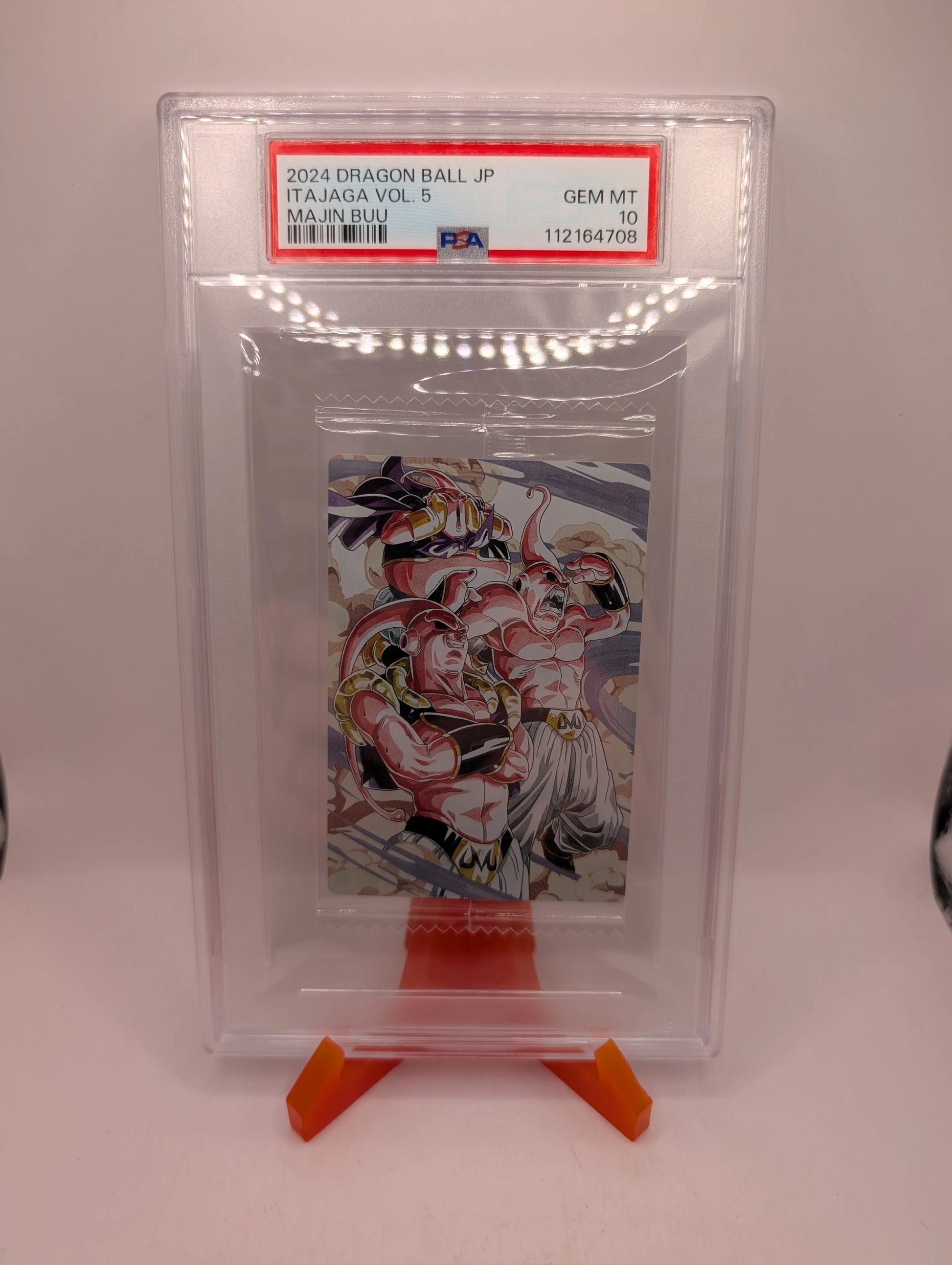Dragon Ball itajaga card Majin Buu 5-28 CR Japanese PSA 10 Sealed image 1