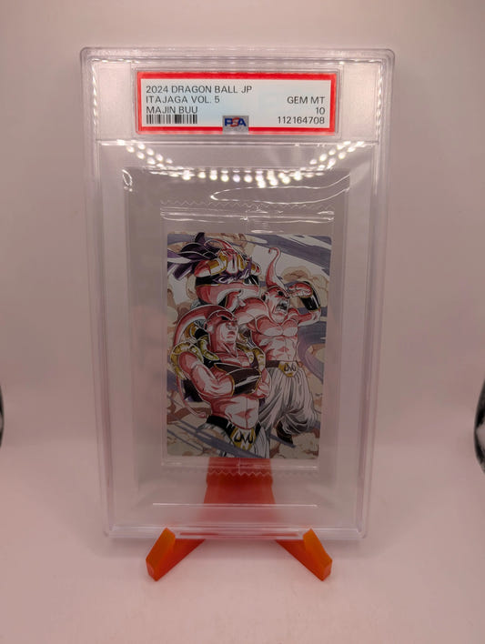 Dragon Ball itajaga card Majin Buu 5-28 CR Japanese PSA 10 Sealed