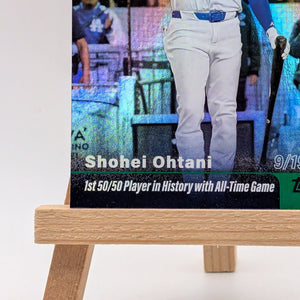 2025 Topps Series 1 Greatest Hits Shohei Ohtani #GH25 50/50 Green Foil /99 MVP