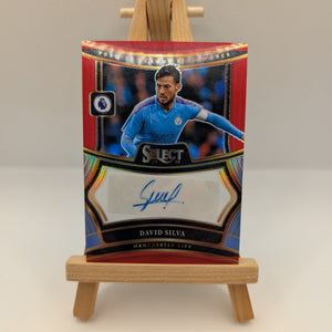 David Silva 2024-25 Panini Select Premier League Signatures Red Auto #S-DV -8u FRENLY BRICKS - Open 7 Days
