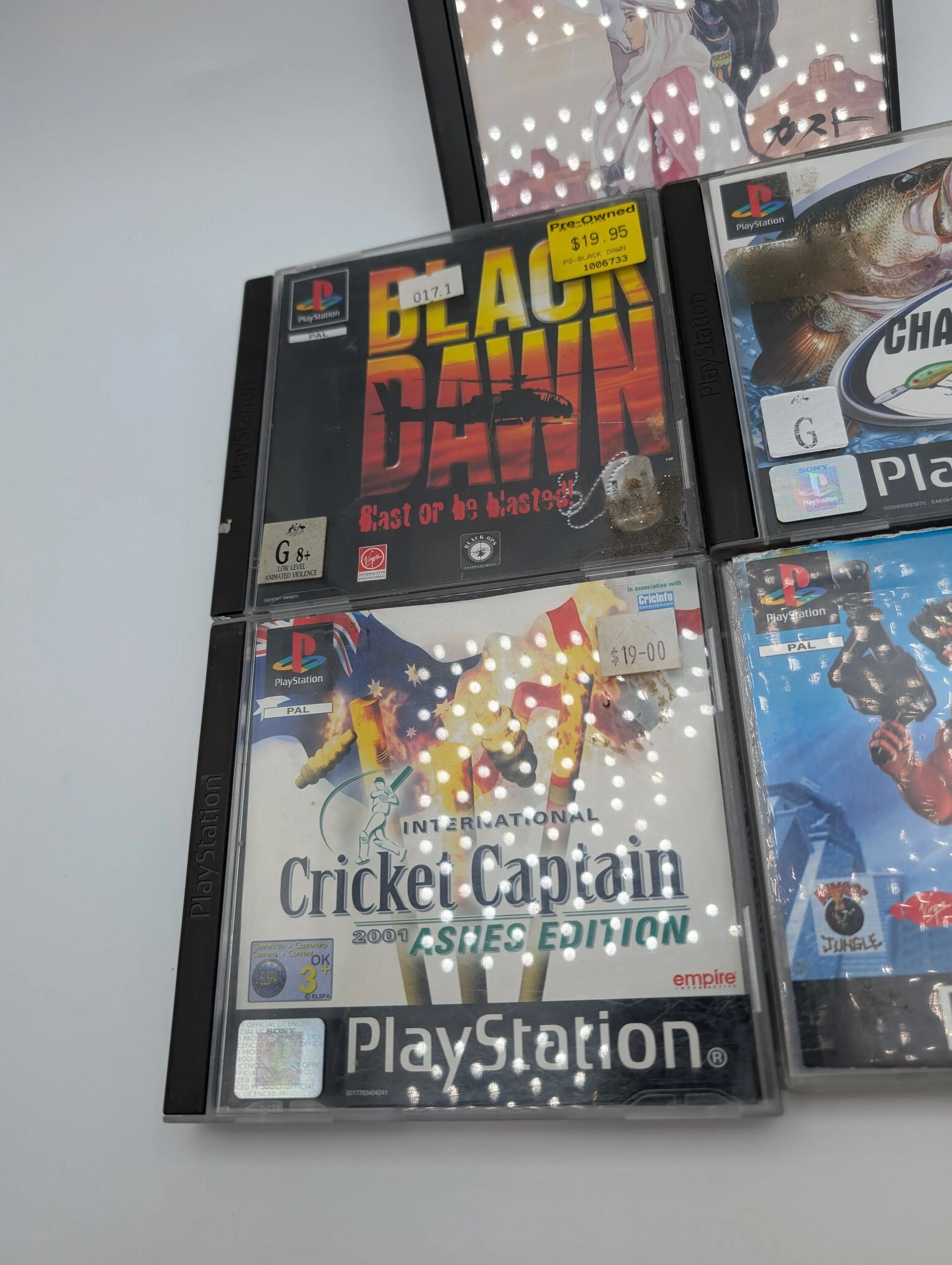 PS1 PlayStation 5x Game Lot Bundle Untested Fishing Cricket More FRENLY BRICKS - Open 7 Days