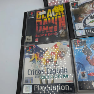 PS1 PlayStation 5x Game Lot Bundle Untested Fishing Cricket More FRENLY BRICKS - Open 7 Days
