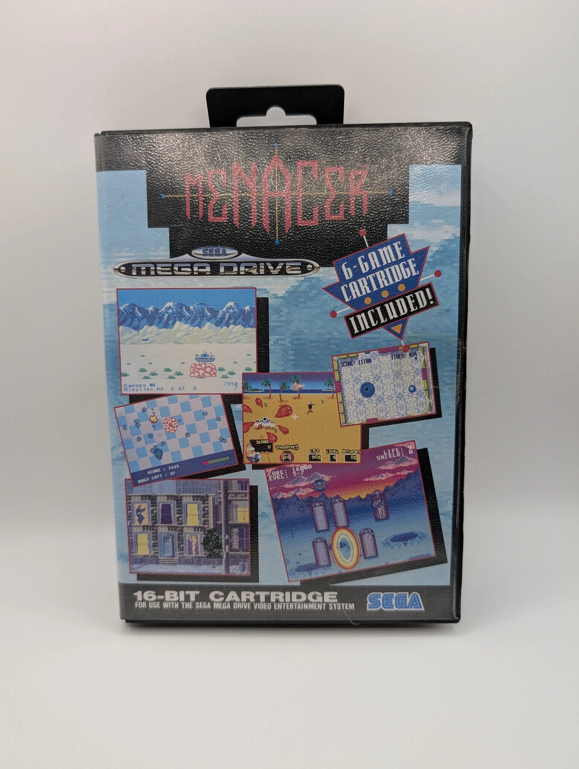 Sega Mega Drive Spiel " Menacer 6 Game Cartridge " MD 16-Bit | OVP PAL USED FRENLY BRICKS - Open 7 Days