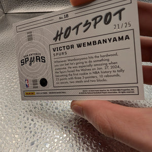 Victor Wembanyama Obsidian Hotspot RC 21/25 FRENLY BRICKS - Open 7 Days