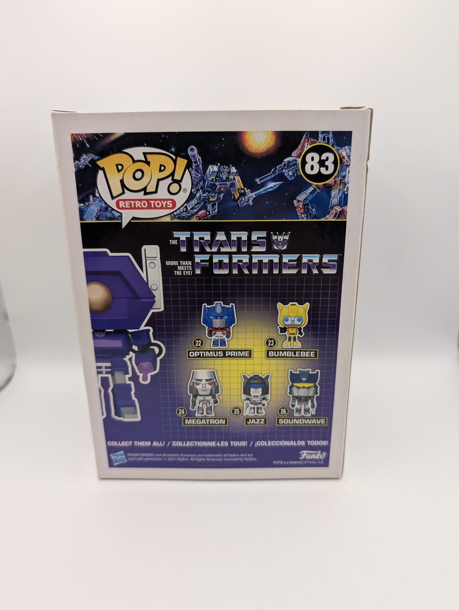 SHOCKWAVE Transformers SDCC 2021 Funko POP! #83 FRENLY BRICKS - Open 7 Days