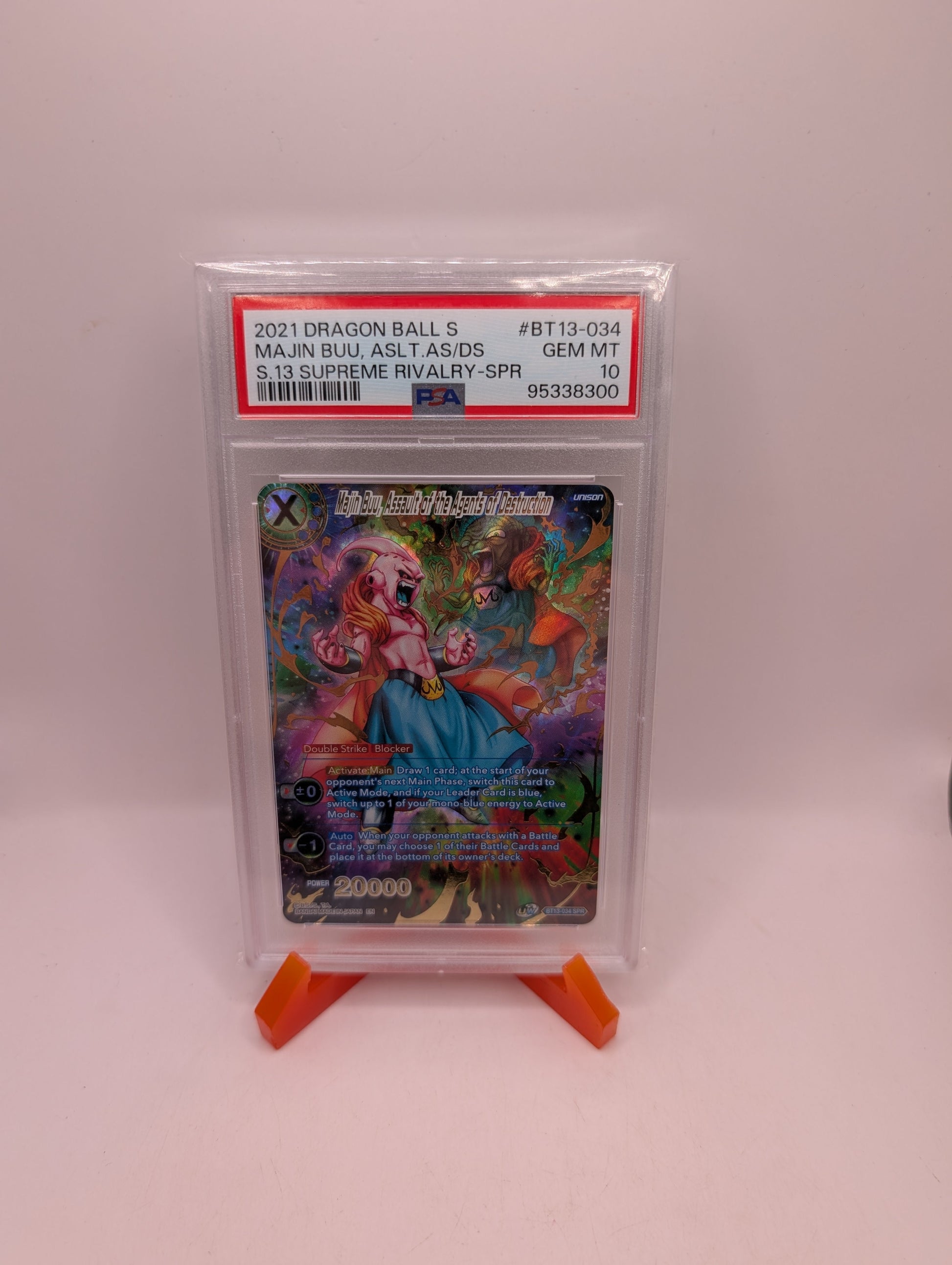2021 DRAGON BALL S #BT13 - 034 MAJIN BUU, ASLT.AS/DS PSA 10 FRENLY BRICKS - Open 7 Days