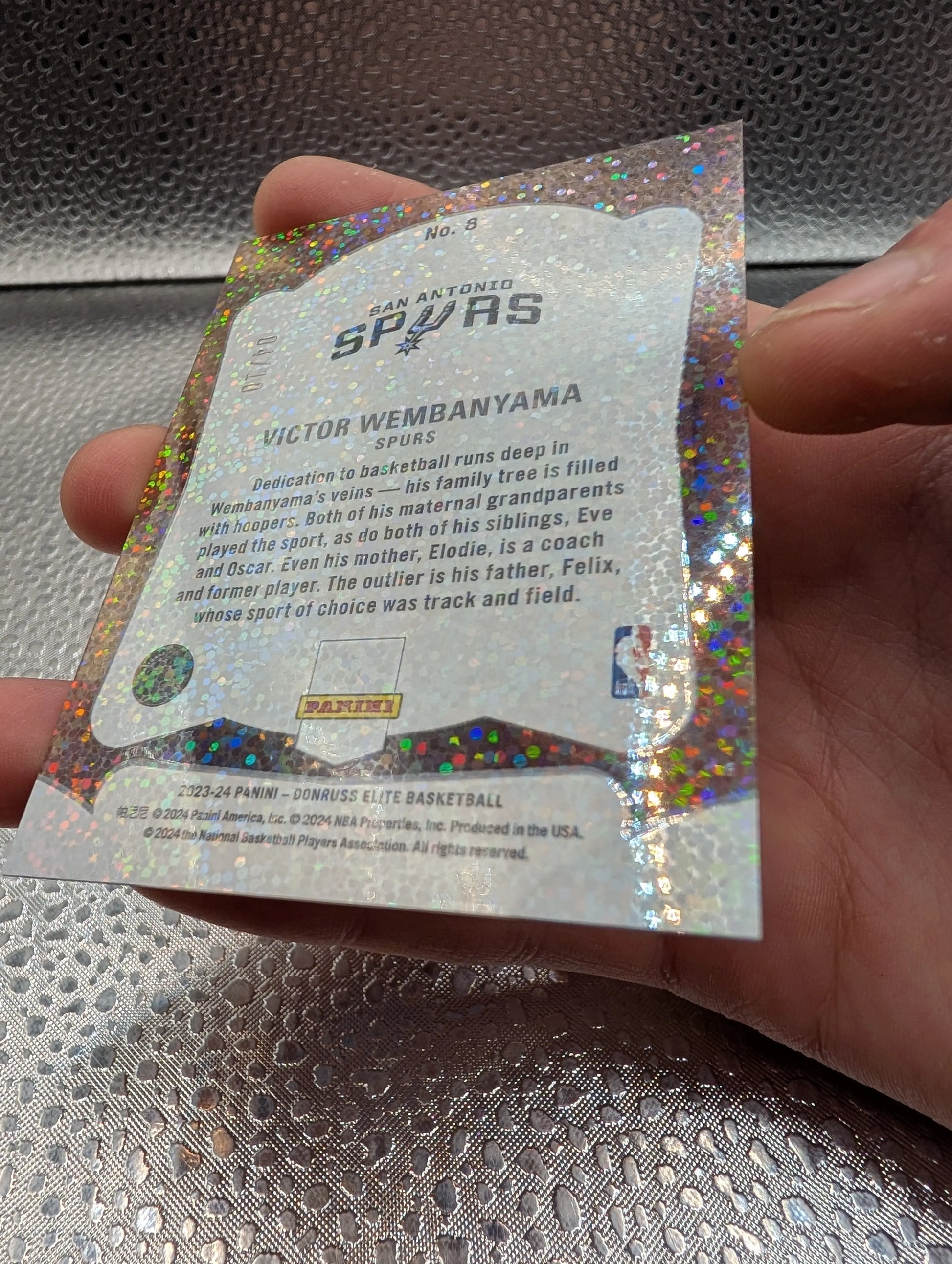 Victor Wembanyama 04/10 Glass Masters Panini Elite FRENLY BRICKS - Open 7 Days