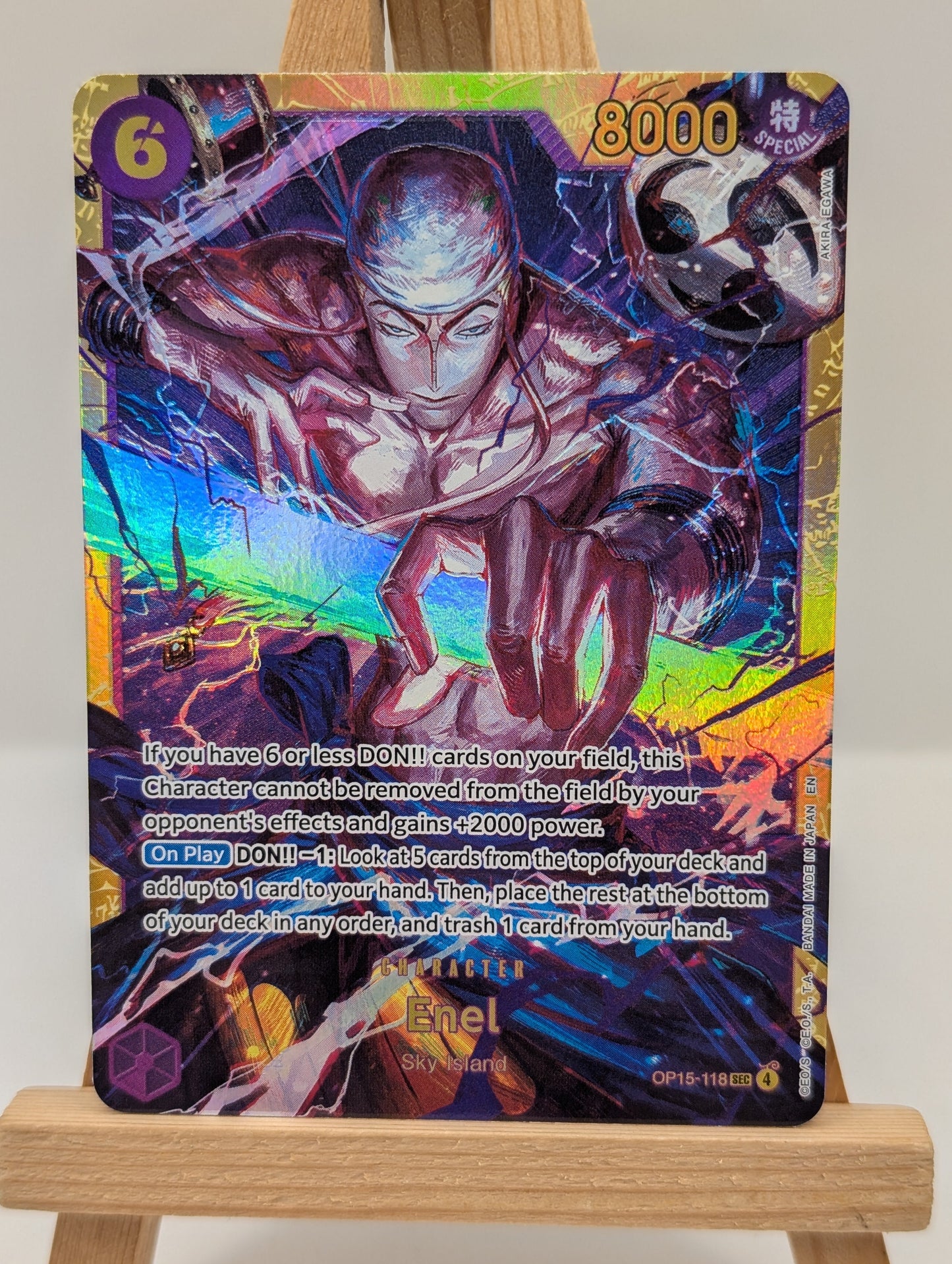 Enel OP15-118 Adventure on Kami's Island *SEC* NM One Piece Card FRENLY BRICKS - Open 7 Days