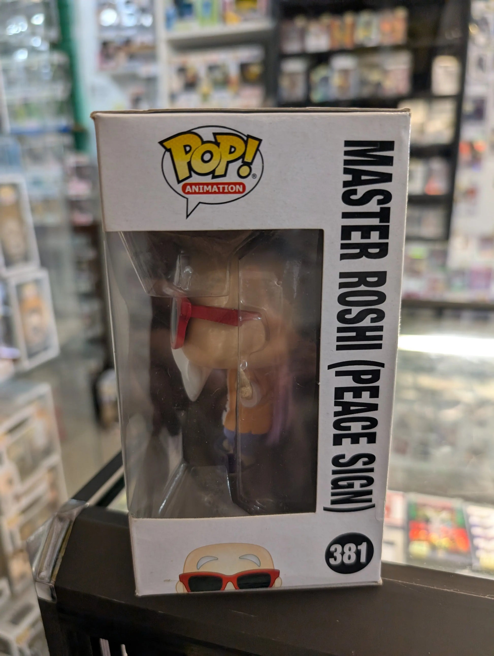 Funko Pop! Master Roshi Peace Sign #381 Dragon Ball Z Vinyl Figure FRENLY BRICKS - Open 7 Days