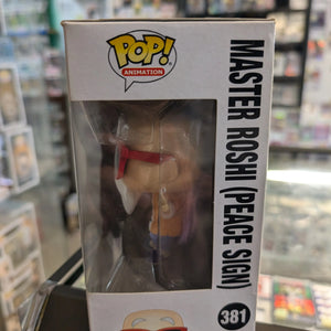 Funko Pop! Master Roshi Peace Sign #381 Dragon Ball Z Vinyl Figure FRENLY BRICKS - Open 7 Days