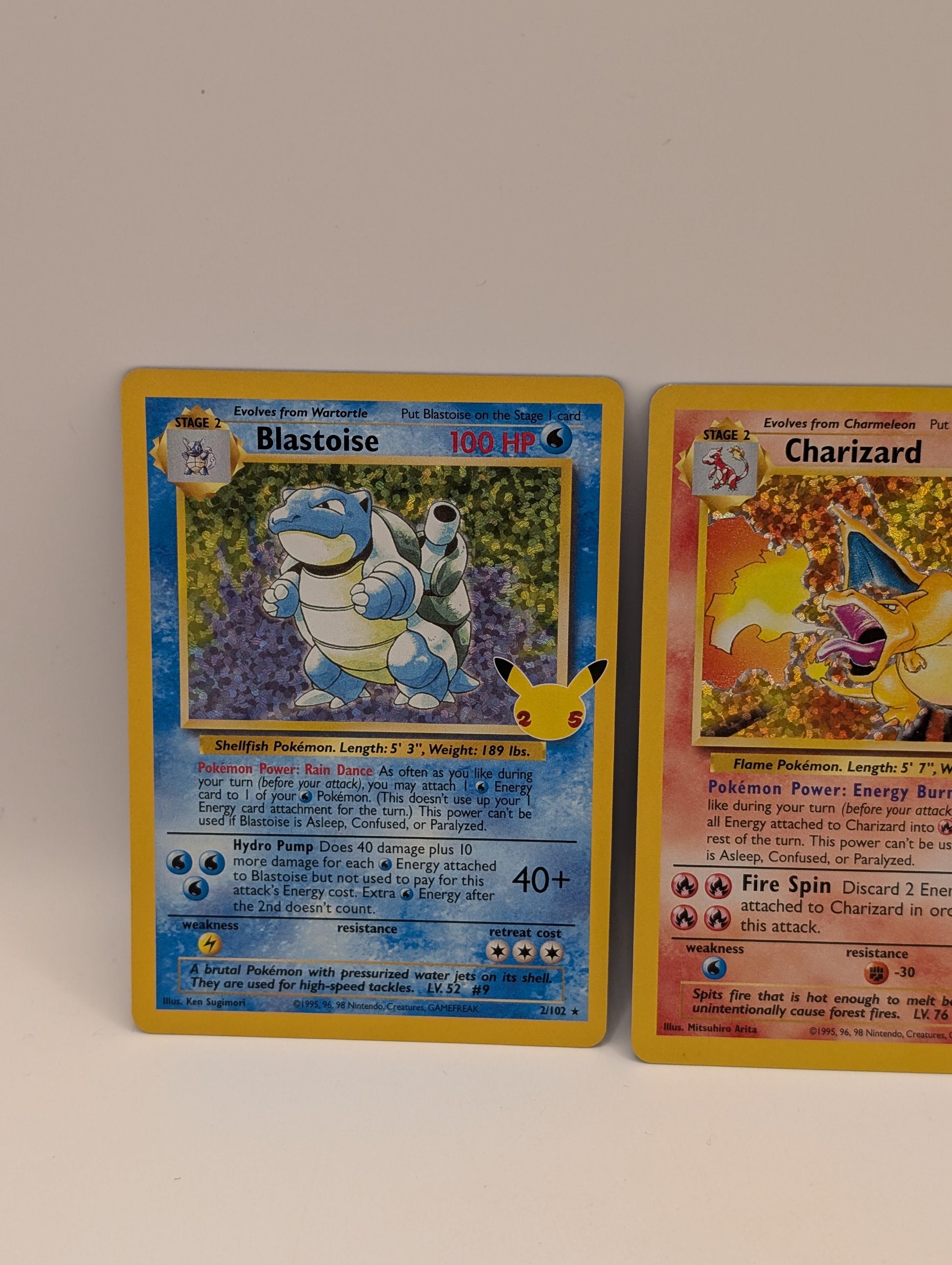Charizard 4/102 Holo - Celebrations Pokémon 25th Anniversary Blastoise Venusaur FRENLY BRICKS - Open 7 Days
