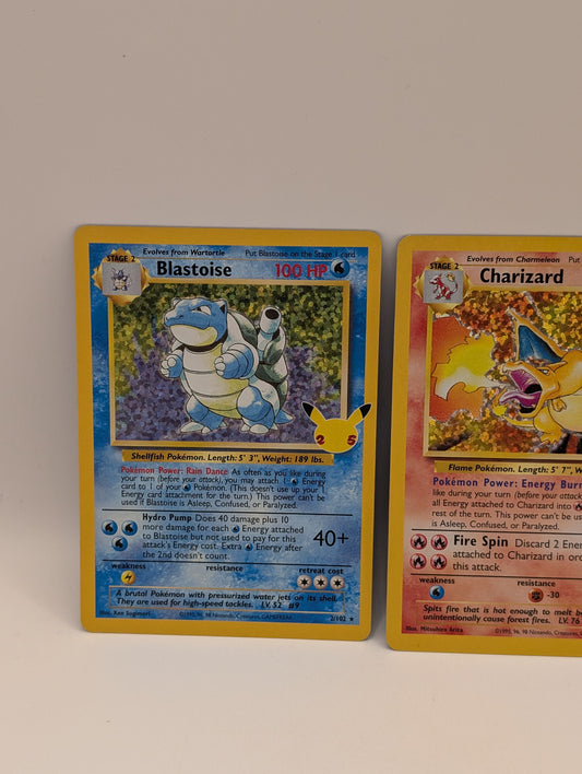 Charizard 4/102 Holo - Celebrations Pokémon 25th Anniversary Blastoise Venusaur FRENLY BRICKS - Open 7 Days