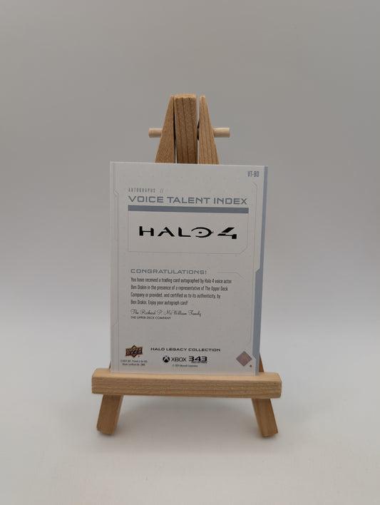 Upper Deck HALO Legacy Collection AUTO Card Ben Diskin as Spartan Jared Miller