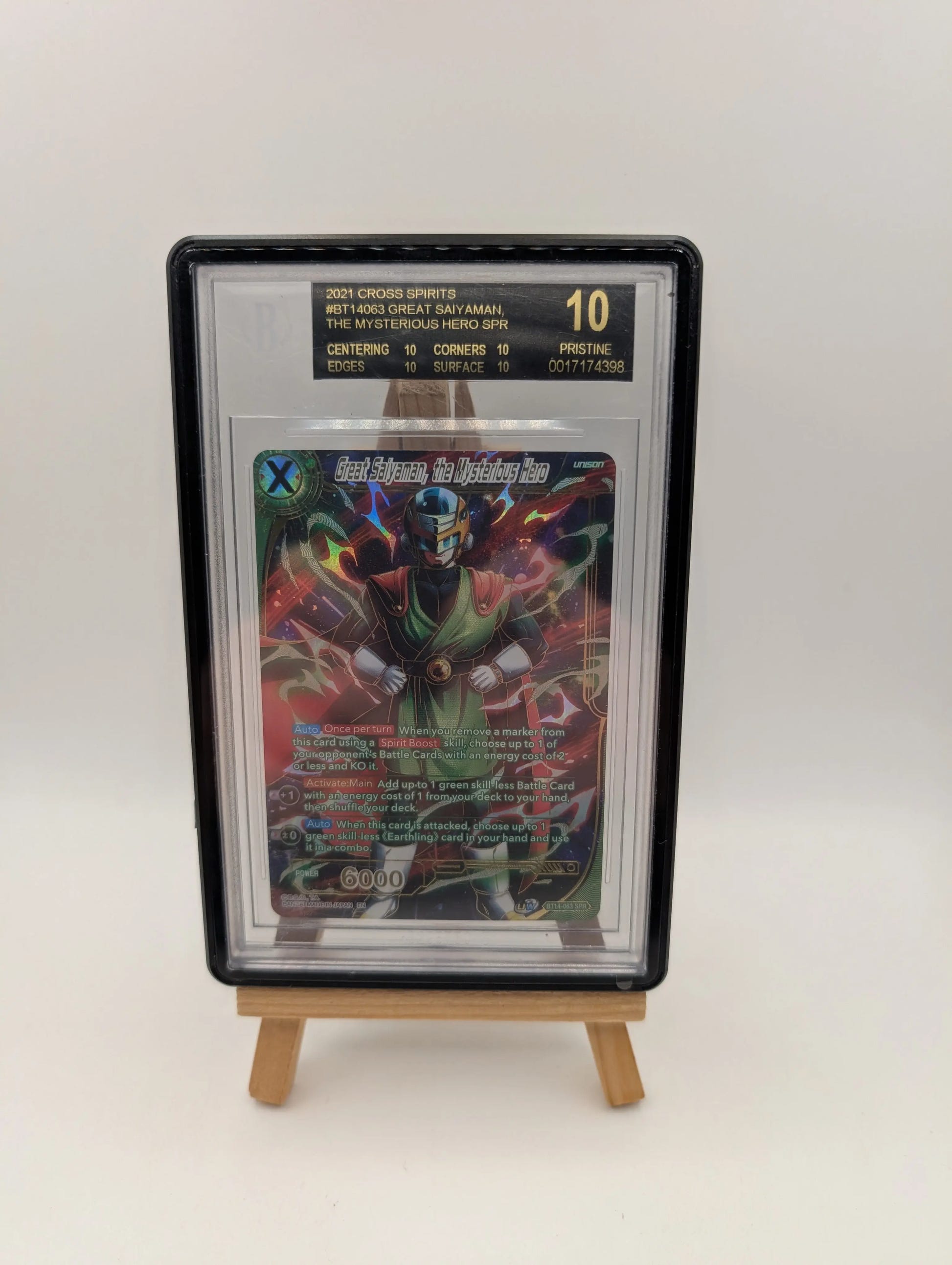 Dragon Ball TCG Great Saiyaman, the Mysterious Hero BT14-063 BGS 10 Black Label FRENLY BRICKS - Open 7 Days image 1