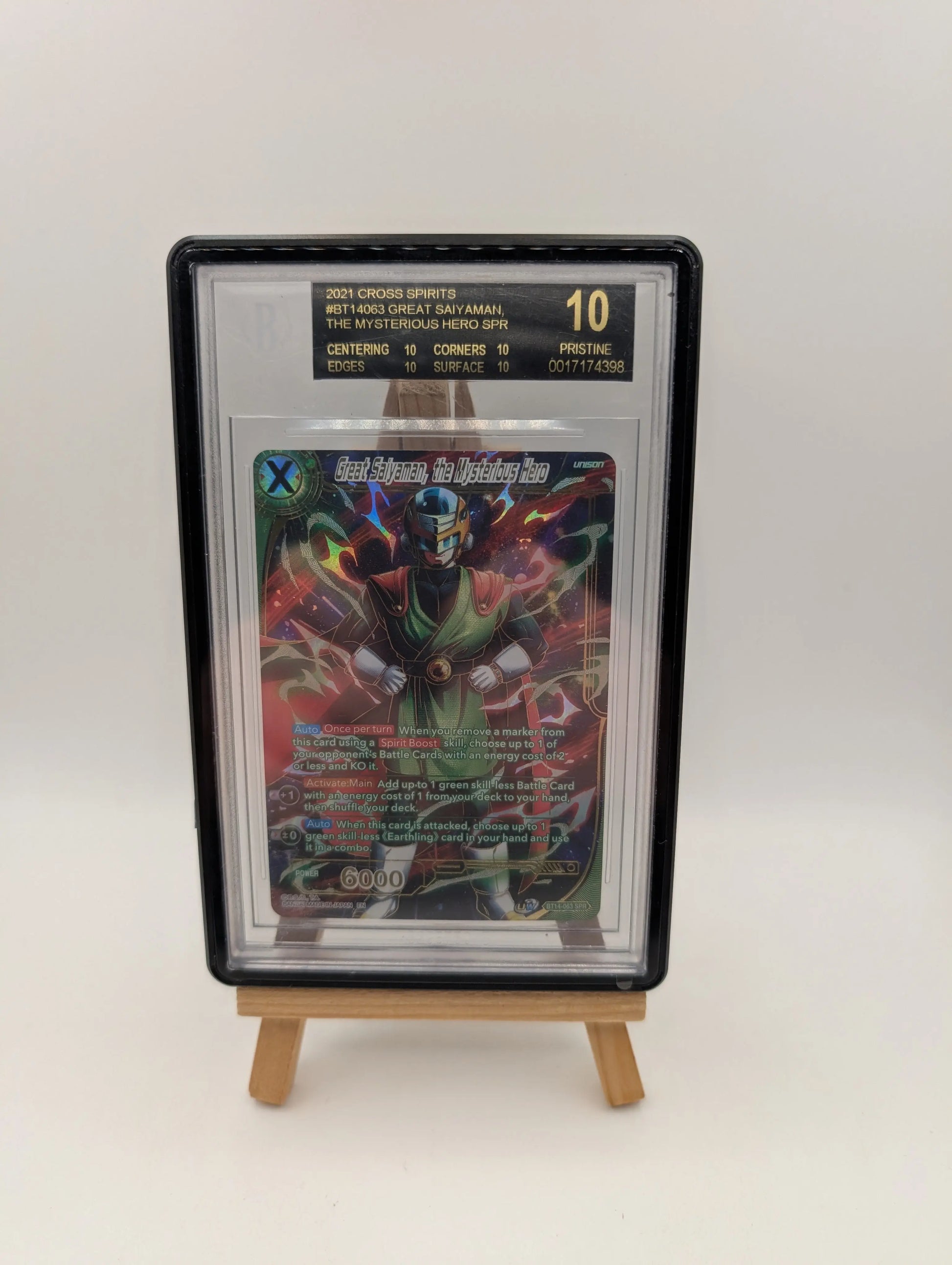 Dragon Ball TCG Great Saiyaman, the Mysterious Hero BT14-063 BGS 10 Black Label FRENLY BRICKS - Open 7 Days
