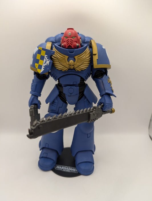 McFarlane Toys Warhammer 40,000 Ultramarines Primaris Assault Intercessor 7 Inch FRENLY BRICKS - Open 7 Days