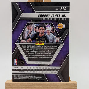 2024-25 Panini Mosaic Bronny James Jr. RC Genesis SSP #214