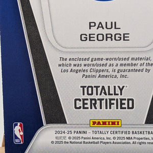 2024-25 Totally Certified Paul George Gamers Patch GOLD /10 FRENLY BRICKS - Open 7 Days