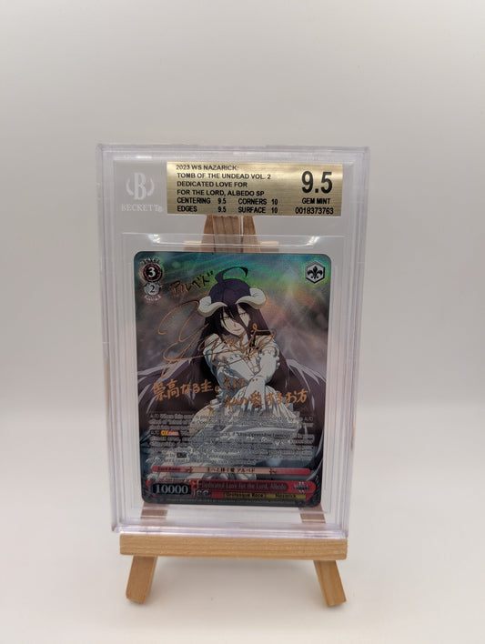 Weiss Schwarz Overlord Vol. 2 Dedicated love For The Lord Albedo SP Eng BGS 9.5 FRENLY BRICKS - Open 7 Days