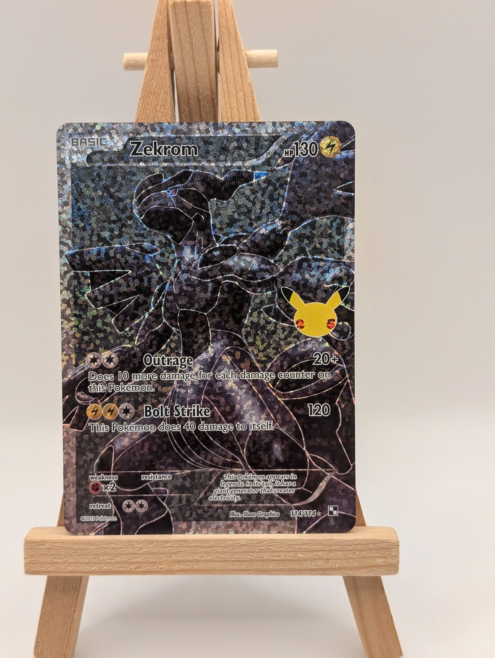 Pokémon TCG Zekrom Celebrations: Classic Collection 114/114 Holo Ultra Rare FRENLY BRICKS - Open 7 Days