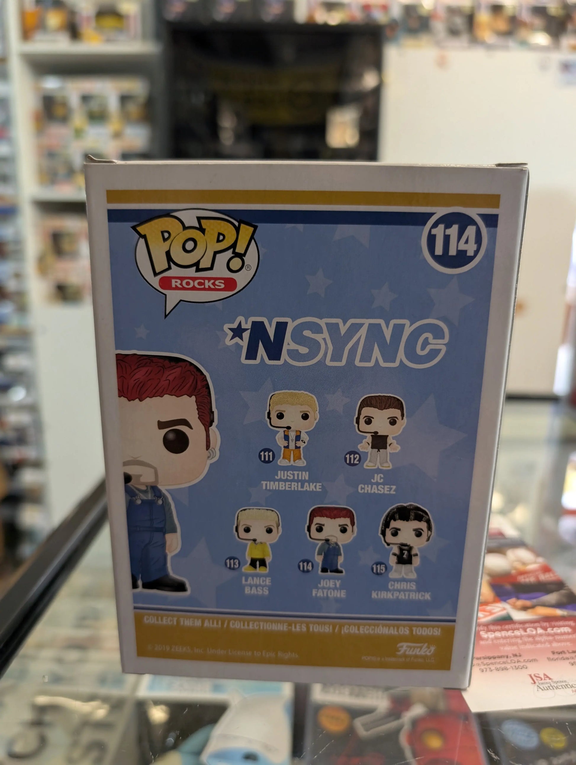 VAULTED Funko Pop! Rocks *NSYNC JOEY FATONE #114 FRENLY BRICKS - Open 7 Days