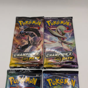 Pokémon TCG - Champions Path Booster Pack x4 - Art Set Sealed FRENLY BRICKS - Open 7 Days
