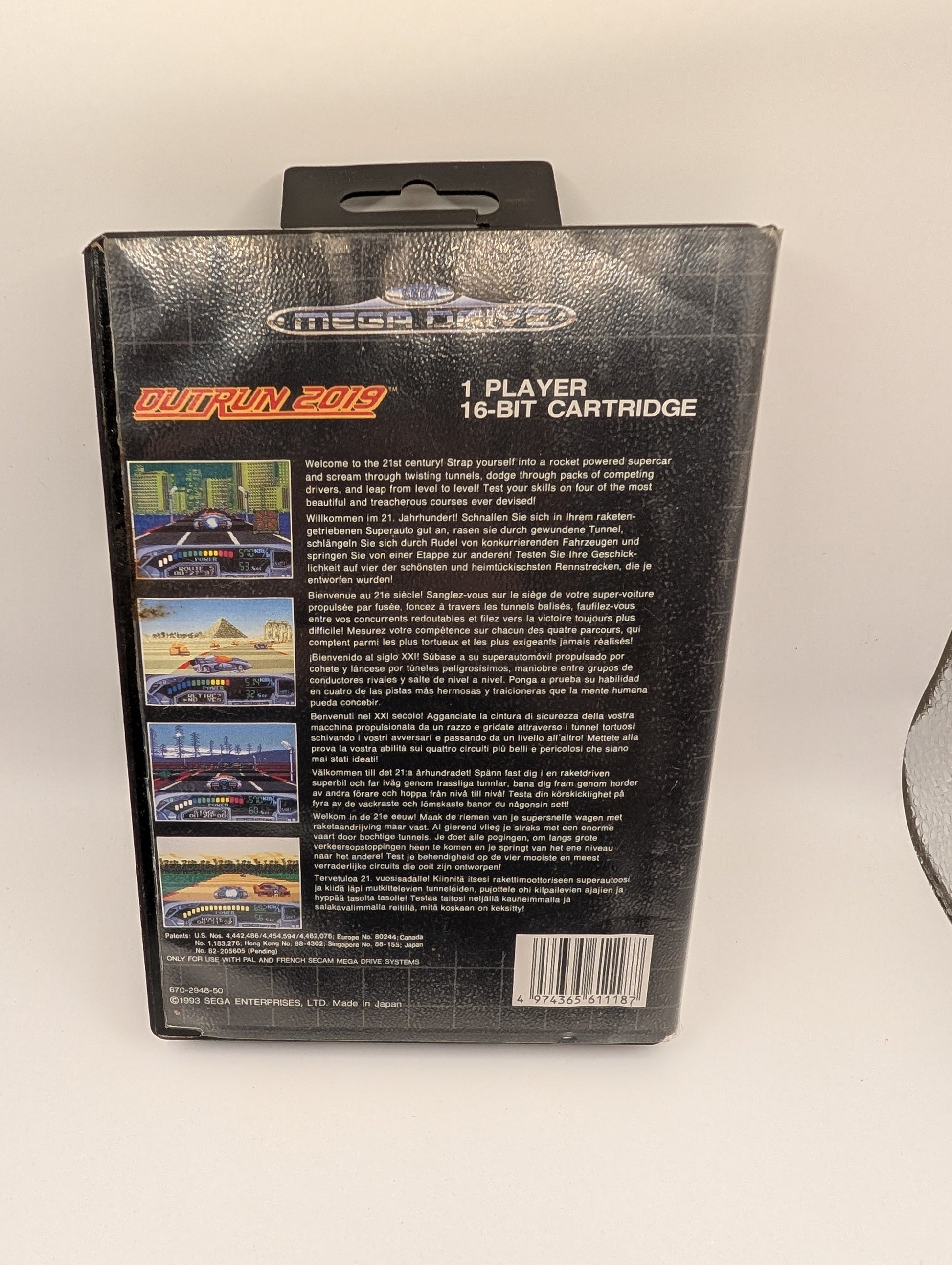 outrun 2019 - Sega Mega Drive CART AND COVER ART FRENLY BRICKS - Open 7 Days