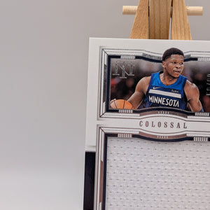 2023-24 Panini National Treasures Colossal Anthony Edward’s Game Worn Patch /99 FRENLY BRICKS - Open 7 Days