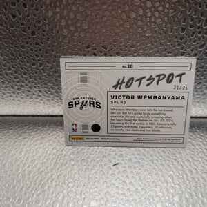 Victor Wembanyama Obsidian Hotspot RC 21/25 FRENLY BRICKS - Open 7 Days