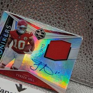 2020 Panini Limited - Tyreek Hill PATCH AUTO /25 Material Monikers FRENLY BRICKS - Open 7 Days