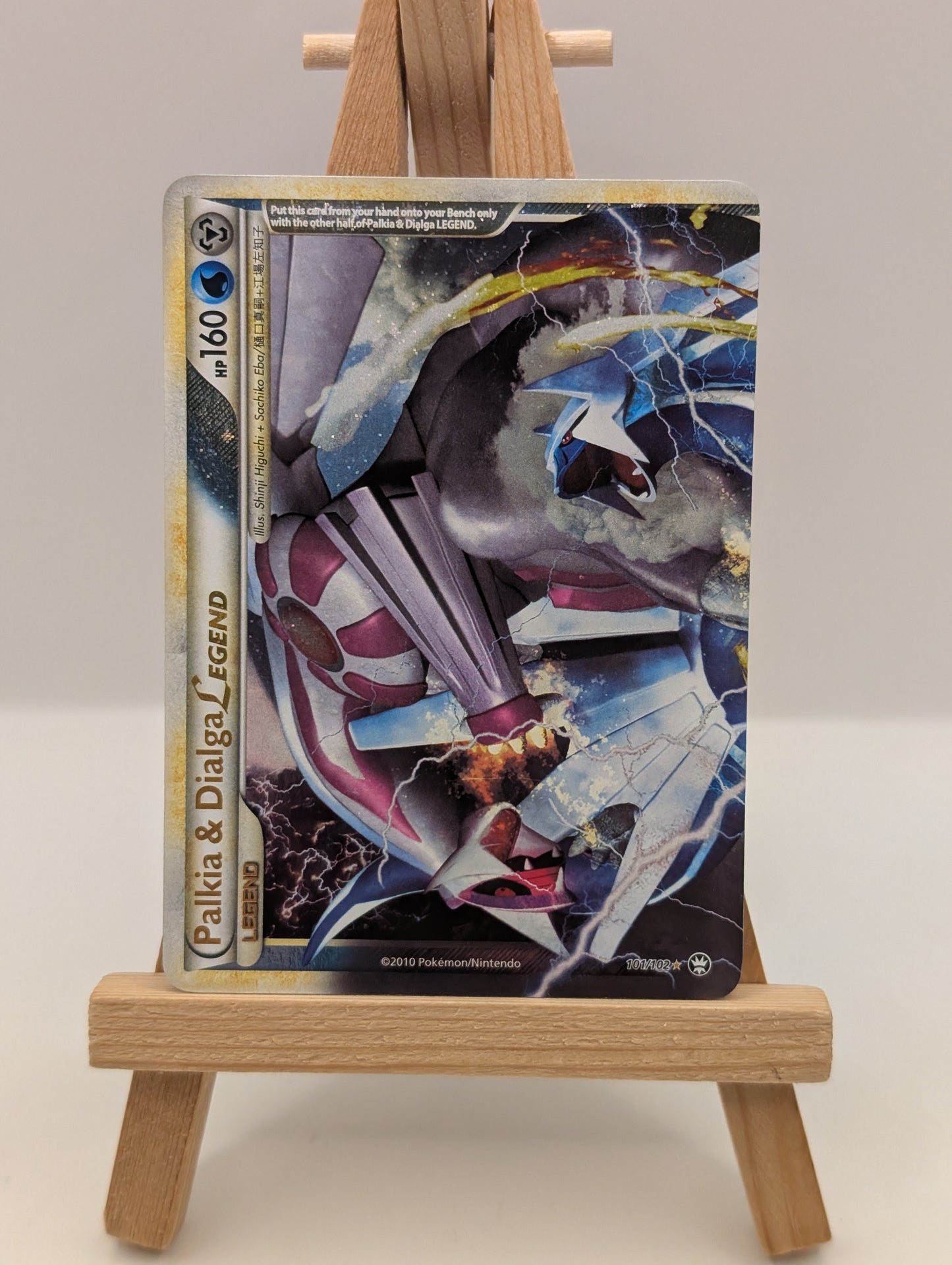 2010 Pokemon HeartGoldSoulSilver Triumphant Palkia Dialga LEGEND top #101/102 FRENLY BRICKS - Open 7 Days