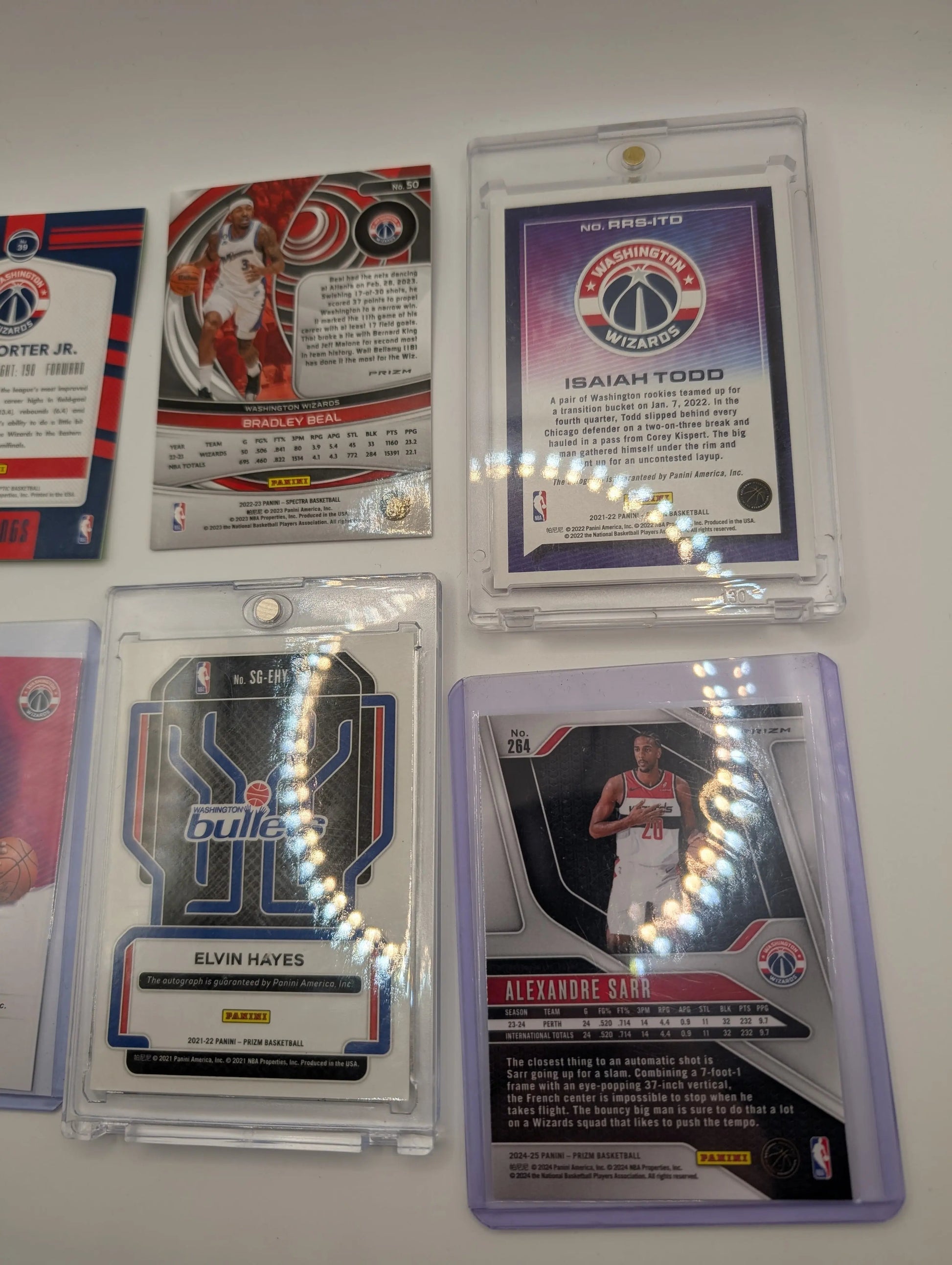 Washington Wizards NBA Basketball Card Lot, Rookies, Patch, Auto, Alexandre Sarr FRENLY BRICKS - Open 7 Days