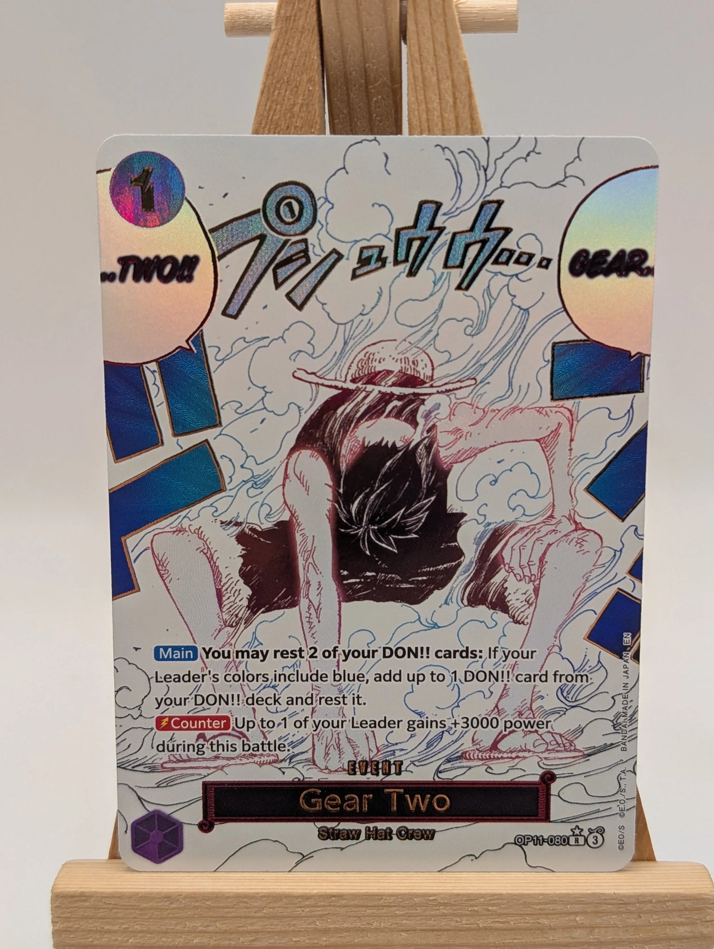 One Piece TCG OP11-080 Gear Two Event Alternate Art FRENLY BRICKS - Open 7 Days