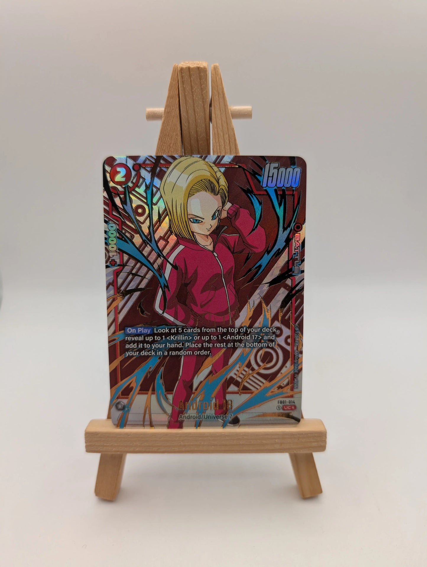Android 18 - FB01-014 UC* Alternate Art New Adventure Dragon Ball Super TCG Card FRENLY BRICKS - Open 7 Days