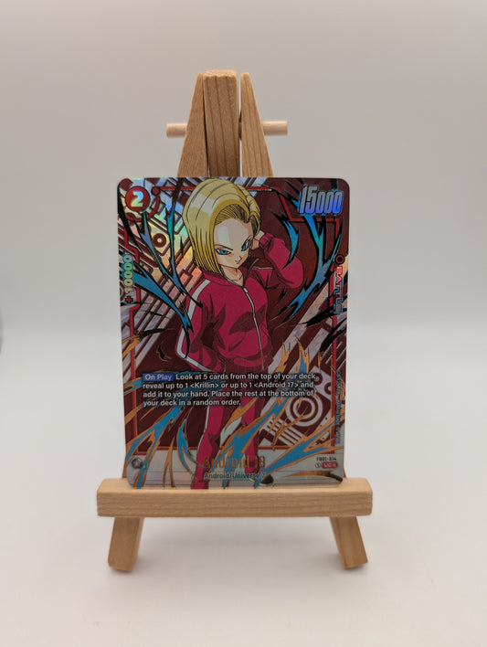Android 18 - FB01-014 UC* Alternate Art New Adventure Dragon Ball Super TCG Card FRENLY BRICKS - Open 7 Days