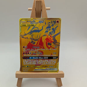 Reshiram & Charizard GX - Pokemon Tag Team Black Star Promo FA GOLD #SM247 FRENLY BRICKS - Open 7 Days