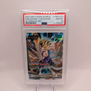 Son Gohan Childhood FB01-071 Alternate Art Awakened Pulse PSA 10 FRENLY BRICKS - Open 7 Days