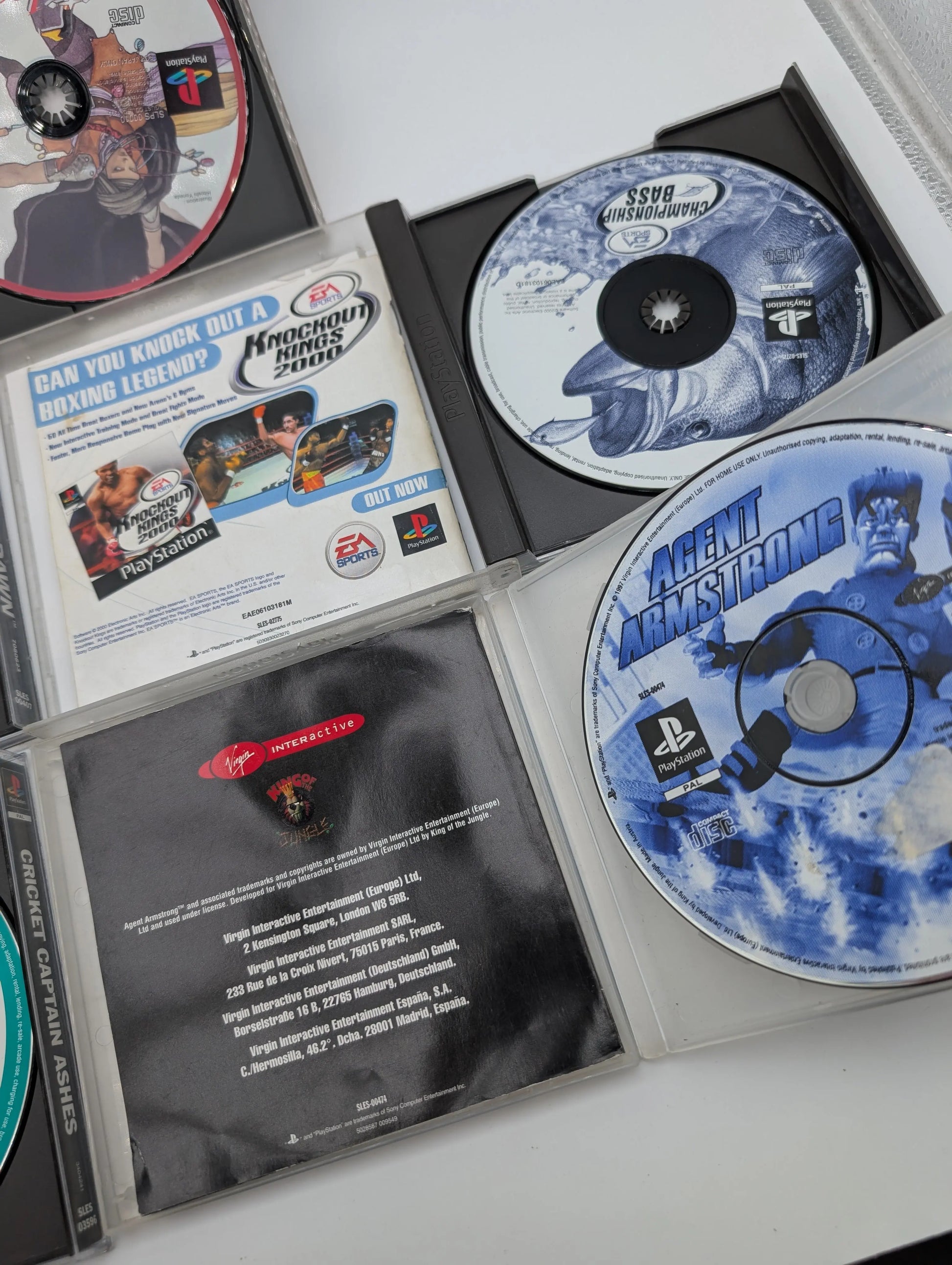 PS1 PlayStation 5x Game Lot Bundle Untested Fishing Cricket More FRENLY BRICKS - Open 7 Days