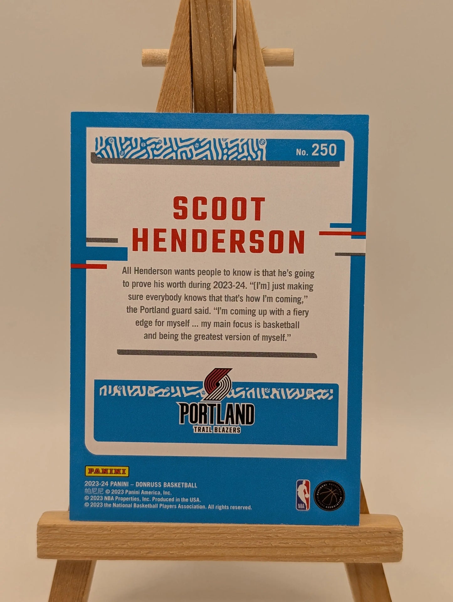 2023-24 Panini Donruss - [Base] - Choice Black Gold #250 - Rated Rookie - Scoot Henderson /8 FRENLY BRICKS - Open 7 Days