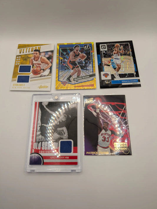 New York Knicks NBA Basketball Card Lot, Rookies, Patch, Auto, Graded, Patrick Ewing FRENLY BRICKS - Open 7 Days